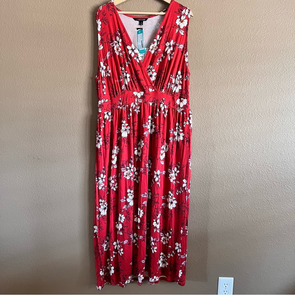 41 Hawthorn Red Sleeveless V-Neck Sundress Size 2X NWT